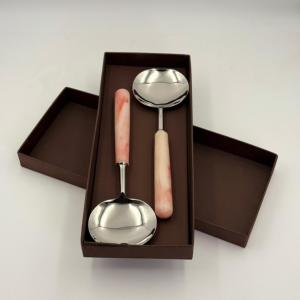 Ensemble de couverts en métal au design unique, lot de 2 avec manche en résine, pour la cuisine à domicile, ensemble de cuillères, fournisseur en gros à bas prix - Product Image 6