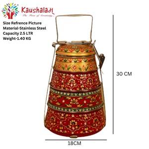 Multi Functional Leakproof Stackable 2 Layers Kids Food Container Stainless Steel Thermos <b>Lunch</b> <b>Box</b> - Product Image 5