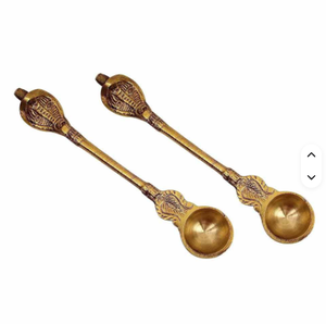 Design exclusif en laiton couleur or ensemble de couverts pour ustensiles de cuisine service alimentaire manger couverts Havan cuillère à bon prix - Product Image 6