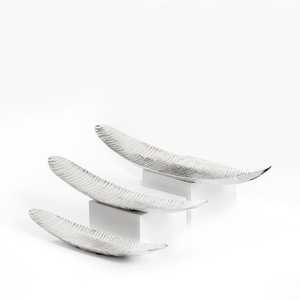 Venta al por mayor del hogar de estilo occidental plata martillado de metal desayuno bandeja para servir comida decorativa llevar cubiertos bandeja - Product Image 3