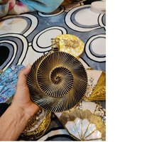 Sacs à main en résine sur mesure, style bohème vintage pour femme, avec motifs complexes et garniture en laiton, pour toutes les saisons, destinés aux magasins de mode de revente