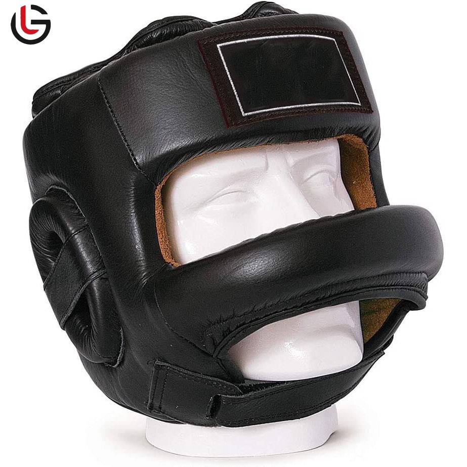 High Quality Genuine Leather Boxing Head Guard MMA Training Head Protector MMA Boxing Head Guard