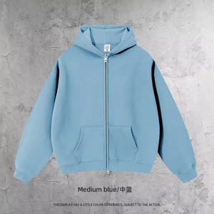 Pull à capuche personnalisé sans cordon 100% coton polaire surdimensionné coupe régulière sweats à capuche pour hommes de haute qualité - Product Image 6