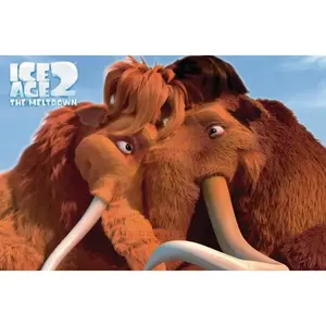 Carte postale 3D pliée faite à la main pour carte de visite, thème Ice Age 2 - The Meltdown, pour affaires, mariage, papier, Noël, accueil - Product Image 1