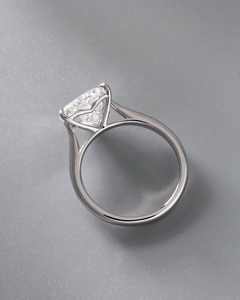 Ready to Ship S925 Sterling Silver VVS 1CT Heart Cut <b>Moissanite</b> <b>Ring</b> Suitable for Women Proposal Engagement Wedding Band - Product Image 2