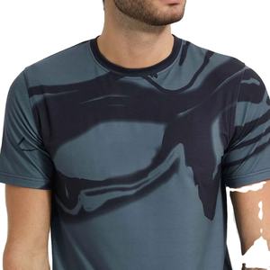 T-shirts graphiques personnalisés en polyester/coton tricoté avec impression par transfert thermique, durables et respirants, à manches courtes pour hommes - Product Image 6