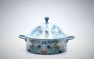 Hecho a mano Mandala Art Cazuela Meena Work Chaffing Dish Elegante Mesa Restaurante Hotel Utensilios de cocina Calentador de alimentos Chaffing Dish - Product Image 3