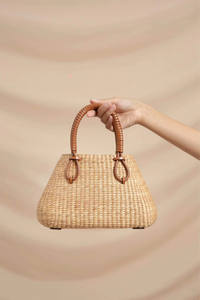 Best Seller Unique Shape with Water Hyacinth Handbag for Hot Summer 2024 Handmade From Vietnam - Product Image 6