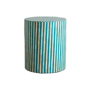 Tabouret d'incrustation de vadrouille de conception florale traditionnelle pour le salon accepter des personnalisations tabourets de Console d'incrustation d'os pour le salon - Product Image 4