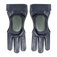 Gants de tir à l'arc en cuir à trois doigts, antidérapants, respirants, pour la chasse en extérieur, coupe-vent, isolés, avec fermeture auto-agrippante