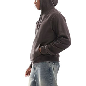 Sudadera con capucha para hombre con logotipo personalizado Heavy GSM Heavyweight French Terry, Jersey al por mayor, sudaderas con capucha básicas impresas personalizadas Boxy de alta calidad - Product Image 3