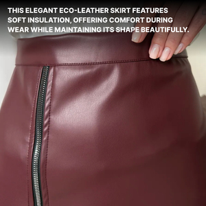 Women Mini Leather <b>Pencil</b> <b>Skirt</b> Zipper Side Closure High Rise Solid Color Fashion <b>Skirt</b> for Party Streetwear - Product Image 3
