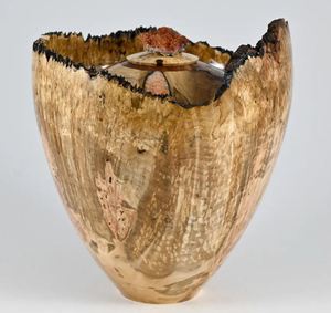 AYAANS Urna de madera de mango más vendida con resinas Resinas de cielo en forma de cereza antigua para suministros funerarios para adultos Producto de mejor clasificación - Product Image 1