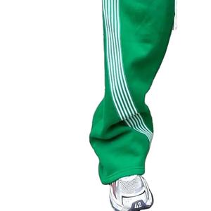 Pantalones de chándal acampanados holgados de gran tamaño para hombre de la mejor calidad, pantalones de chándal a rayas en pantalones de chándal de punto rectos curvos con llamarada - Product Image 6
