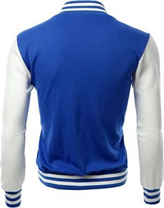 Vestes universitaires en polyester de haute qualité pour hommes Vente en gros en vrac personnalisée Nouveau design de mode Coupe ample Blank Baseball Letterman Manteaux - Product Image 6