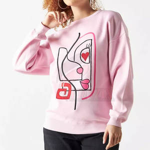 Sudaderas Casuales de Invierno para Mujer, Fabricadas en Pakistán, de Color Sólido, con Logotipo Personalizado en la Parte Delantera, 100% Algodón - Product Image 1