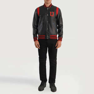 แจ็กเก็ตมีซิปด้านหน้าสำหรับผู้ชายเสื้อแจ็กเก็ตทีมตัวแทนแบบกำหนดเองสำหรับฤดูหนาว - Product Image 6