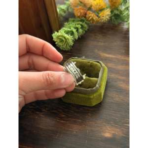 Kingman Turquoise & Platinum Thunderbird <b>Ring</b> with Bezel Setting <b>Statement</b> Shape Smooth Cut Everyday Wear by Delayne Reeves - Product Image 5