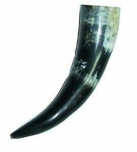 Cuerno para beber vikingo medieval hecho a mano 500ml taza de cuerno natural para cerveza Ale Mead celebraciones tradicionales ocasiones navideñas - Product Image 1