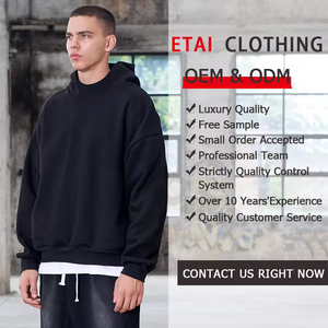 Sudadera con Capucha de Forro Polar Grueso, Corte Cuadrado, Estilo Oversize, Personalizada y de Alta Calidad para Hombre, Ropa de Invierno con Características de Secado Rápido y Resistencia al Viento - Product Image 4