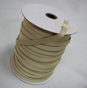 Sangle en fibre Jacquard Vectran haute ténacité blanche de 1 mm pour vêtements, modèle TW VW101 - Product Image 5