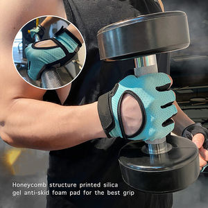 Vente en gros de gants de Fitness antidérapants, gants d'entraînement de gymnastique avec Support de poignet, gants d'haltérophilie avec logo personnalisé - Product Image 2