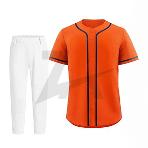 Premium Quality Customized <b>Baseball</b> & Softball Uniform <b>Sets</b> Breathable 100% Polyester Custom Printing for Teams - Product Image 1