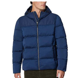 High Quality Custom Men's Winter Puffer <b>Jacket</b> with Bubble <b>Hood</b> High Street Style <b>Padding</b> OEM Wholesale ServiceDDP Shipping - Product Image 5