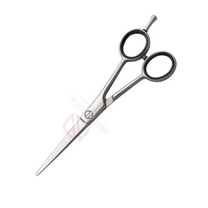 Ciseaux de beauté en acier inoxydable à lame tranchante en gros, ciseaux professionnels pour salon, ciseaux à cheveux, finition mate, caoutchouc noir - Product Image 4