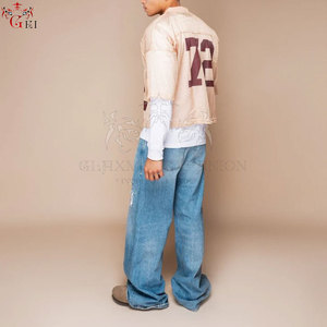 Nouveau maillot court en maille bas prix Look à la mode maillot court en maille demi-manches meilleur maillot en maille de conception imprimée - Product Image 5