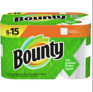 Serviettes en papier de qualité Bountys Select-A-Size, blanches, 8 rouleaux triples |   24 rouleaux standard en gros - Product Image 3