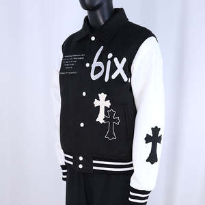 Veste universitaire en chenille de haute qualité, tendance, nouveau design, patchwork, streetwear, vente chaude, style cool, veste d'hiver - Product Image 4