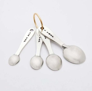 Muỗng Canh Đo muỗng đặt vòng đồng thau để nấu ăn và nướng cho dụng cụ nhà bếp Kích cỡ khác nhau đo cốc và thìa - Product Image 2