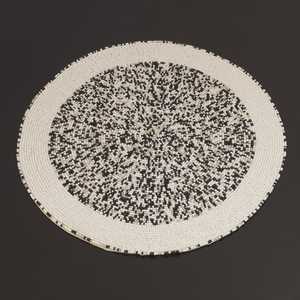 <b>Beaded</b> <b>Placemat</b> Handmade Round Charger for Luxury Dining & Holiday Decor Unique Piece Handmade <b>Beaded</b>, <b>Placemat</b>, Housewarming - Product Image 4