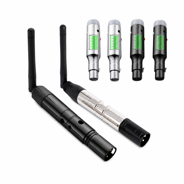 Topflashstar Wireless DMX512 Transmitter and Receiver 2.4G 400M 126 Channels for Stage Light DMX Controller