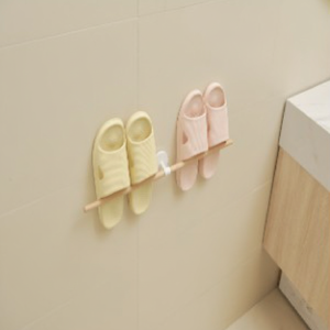 Zapatero de Madera Blanco, Organizador de Pantuflas, Almacenamiento para Entrada, Madera Natural JIBSA20 - Product Image 1