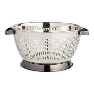 El mejor colador de metal de acero inoxidable de alta calidad para escurrir pasta, verduras, frutas y otros fines de cocina - Product Image 4