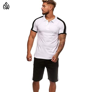 Ensemble polo court uni pour homme coupe régulière de qualité supérieure et double athlétique haute performance pour homme - Product Image 4