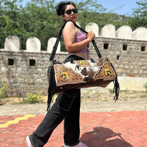 <b>Overnight</b> Duffle <b>Bag</b> Top Selling New Style Outdoor Travel Duffel <b>Bag</b> <b>Leather</b> Material Carry on for Convenient Travel - Product Image 1