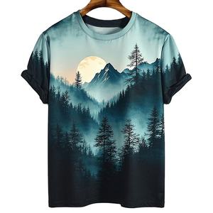 Camiseta de Verano para Hombre Más Vendida, 100% Algodón, Tejido de Punto, Sublimación, Informal, Transpirable y Cómoda, de Alta Calidad - Product Image 4