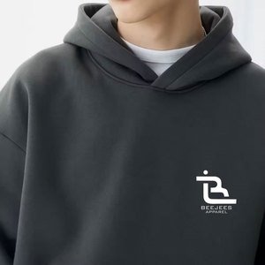 Sweat à capuche élégant à épaules tombantes, coupe ample décontractée, streetwear, pull à manches longues, vêtement personnalisé - Product Image 6