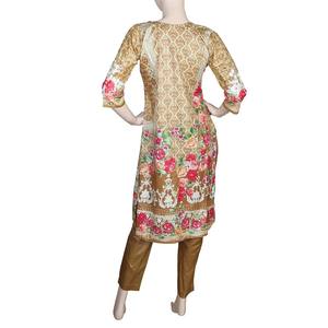 Traje de Dos Piezas Estampado para Mujer - Marrón - Product Image 5