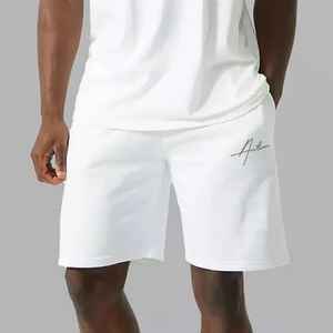 Traje de jogging con logotipo personalizado para hombre, conjunto corto de dos piezas, conjuntos de chándal para hombre, conjunto corto de chándal para hombre - Product Image 5