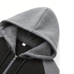 Custom Winter Blank Sportswear 100% Polyester 2 Piece Jogging Set <b>Crop</b> <b>Top</b> Sweatsuit Set <b>Mens</b> Track Suit Sets - Product Image 4