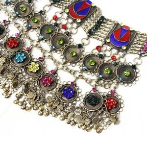 Collier ethnique traditionnel afghan fait main, géométrique, vintage, pour femme, idéal pour les fêtes, export en gros - Product Image 4