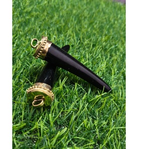 จี้เรซิ่นทนทาน ชุบทอง |   การออกแบบเครื่องประดับสมัยใหม่ทำด้วยมือ - Product Image 3