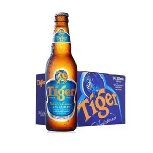 Miglior prezzo all'ingrosso tigre grano bianco lattina di birra-24x330ml/prezzo a buon mercato tigre Lager birra può cartone-24x320ml