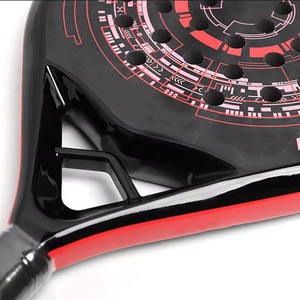 Vente en gros de raquettes de padel et de beach tennis en carbone 18K durables, noyau en nid d'abeille de 16 mm, avec logo personnalisé OEM, haute performance - Product Image 5