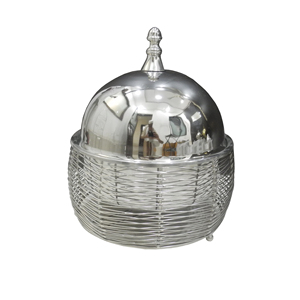 Casserole isotherme à double paroi avec finition émaillée, pour service et conservation des aliments chauds, modèle arrondi, idéale pour les mariages - Product Image 6