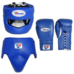 Ensemble de boxe en cuir de haute qualité en gros, logo personnalisé, lacé, confortable, doigts complets, pour adultes - Product Image 3
